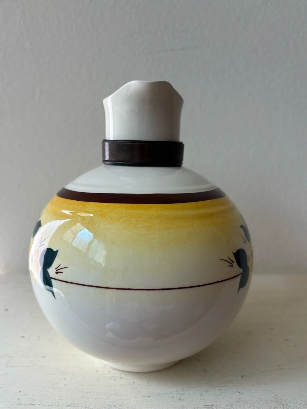 Vintage 1940s/1950s Vernon Kilns Vernonware Brown Eyed Susan Coffee Carafe